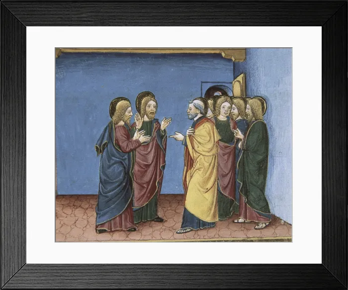Framed Print : DE PREDIS, Cristoforo (1440-1486). Stories of Saint Joachim, Saint Anne, Virgin Mary, Jesus, the Baptist and the End of the World. 1476 Framed Print : DE PREDIS, Cristoforo (1440-1486). Stories of Saint Joachim, Saint Anne, Virgin Mary, Jesus, the Baptist and the End of the World. 1476