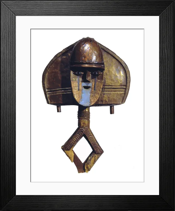 Framed Print : Reliquary Guardian Figure (ethnicity Kota or Bakota, Fang)