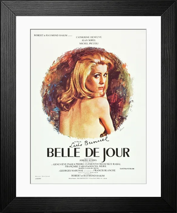 Framed Print : BELLE DE JOUR, Catherine Deneuve, 1967