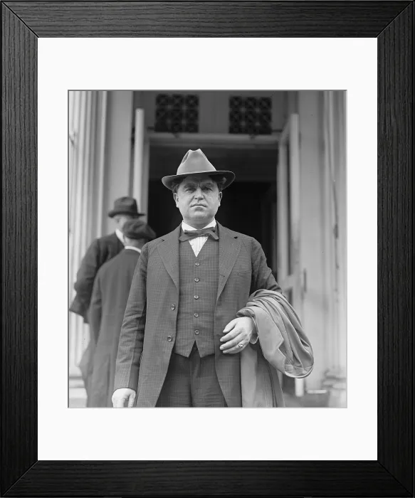 Framed Print : Labor Union leader, John L. Lewis (1880-1969), in Washington, D.C. in 1922