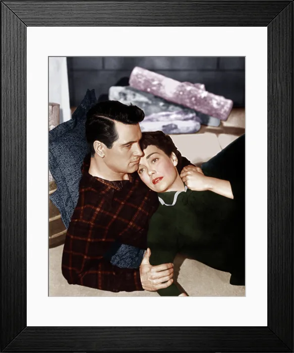Framed Print : ALL THAT HEAVEN ALLOWS, from left: Rock Hudson, Jane Wyman, 1955