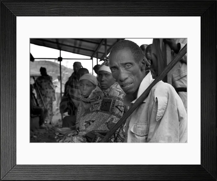 Framed Print : CONGO, Democratic Republic of the. NORTH KIVU. Democratic Republic of the Congo (2008). Kivu Conflict. Refugees in the abandonned medical center of Kashuga, in the rebel zone Framed Print : CONGO, Democratic Republic of the. NORTH KIVU. Democratic Republic of the Congo (2008). Kivu Conflict. Refugees in the abandonned medical center of Kashuga, in the rebel zone