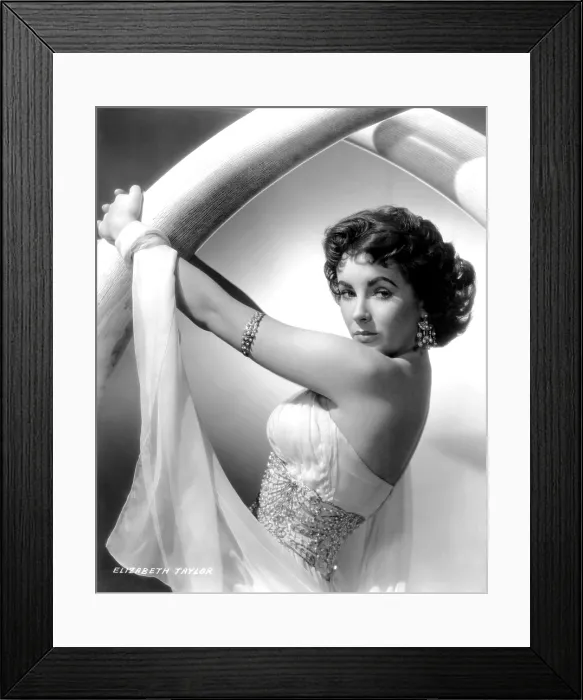 Framed Print : ELEPHANT WALK, Elizabeth Taylor, in a dress by Edith Head, 1954