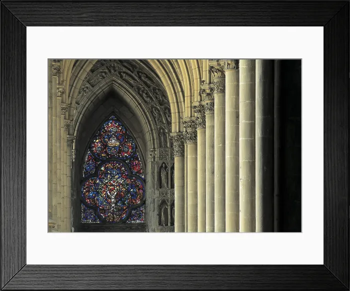 Framed Print : Cathedral of Notre-Dame of Reims. 1211-1311. FRANCE. Reims. Cathedral of Notre-Dame. Gothic art. Architecture. AISA / Everett Collection (13278)**US SALES ONLY**