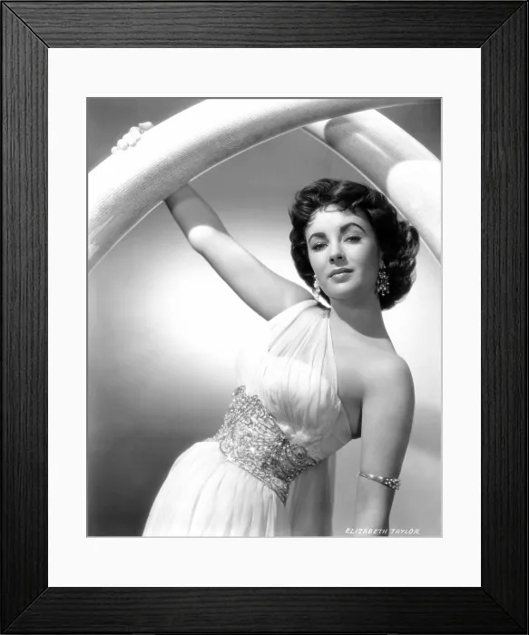 Framed Print : ELEPHANT WALK, Elizabeth Taylor, in a dress by Edith Head, 1954