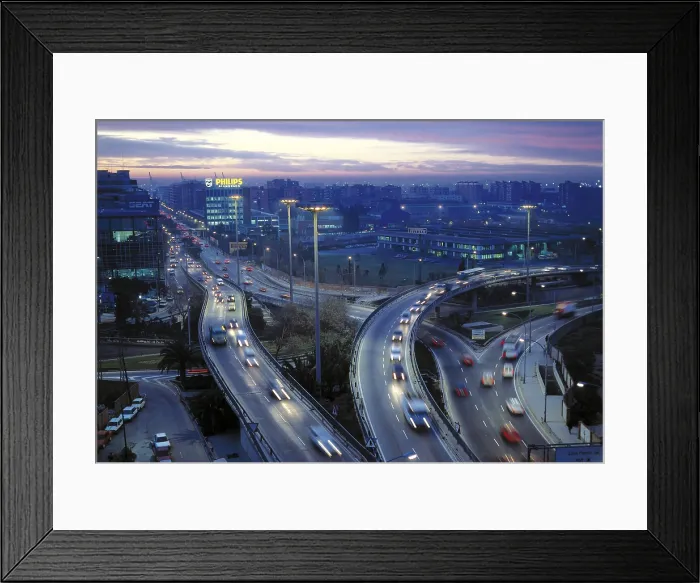 Framed Print : SPAIN. Barcelona. Cerd Square in 1970s before its rebuilding. AISA / Everett Collection**US SALES ONLY**