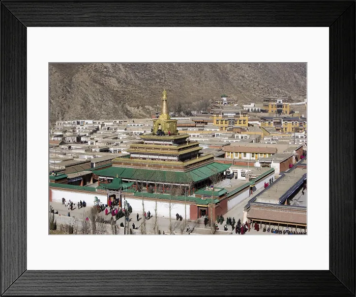 Framed Print : CHINA. Xiahe. Monastery of Labrang. The Silk Road. Monastery of Tibetan Buddhism (Geluk or Yellow Hat School). AISA / Everett Collection**US SALES ONLY** Framed Print : CHINA. Xiahe. Monastery of Labrang. The Silk Road. Monastery of Tibetan Buddhism (Geluk or Yellow Hat School). AISA / Everett Collection**US SALES ONLY**