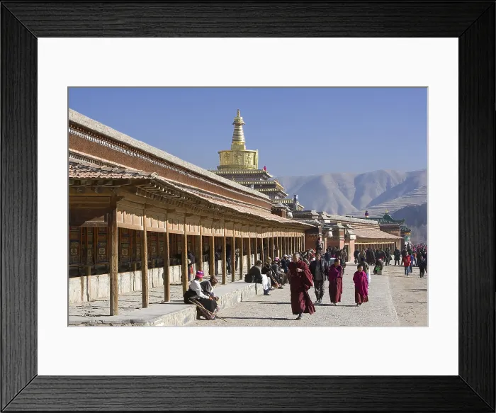Framed Print : CHINA. Xiahe. Monastery of Labrang. The Silk Road. Monastery of Tibetan Buddhism (Geluk or Yellow Hat School). AISA / Everett Collection**US SALES ONLY** Framed Print : CHINA. Xiahe. Monastery of Labrang. The Silk Road. Monastery of Tibetan Buddhism (Geluk or Yellow Hat School). AISA / Everett Collection**US SALES ONLY**