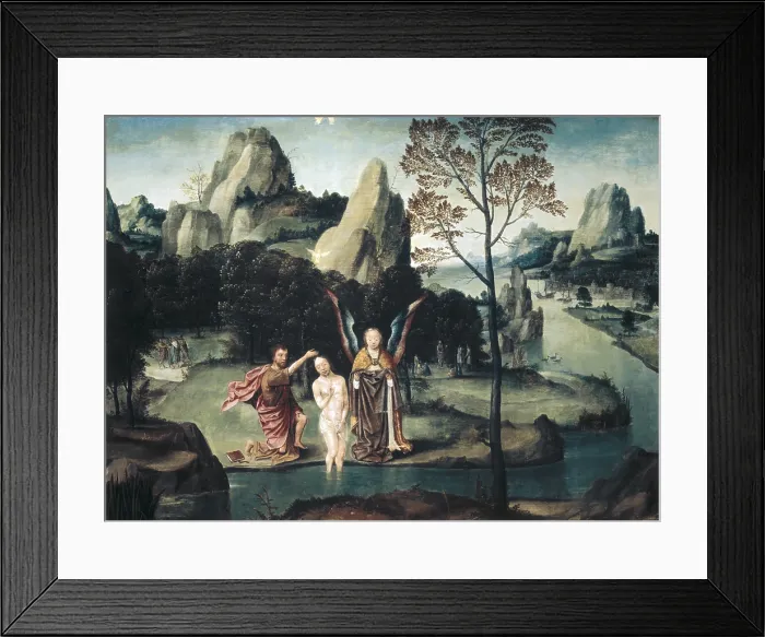 Framed Print : MOSTAERT, Gillis (1534-1598). Baptism of Jesus. 16th c. Flemish art. Oil. BELGIUM. Tournai. Fine Arts Museum. - Maeyaert / Iberfoto / Everett Collection (315285)**US SALES ONLY** Framed Print : MOSTAERT, Gillis (1534-1598). Baptism of Jesus. 16th c. Flemish art. Oil. BELGIUM. Tournai. Fine Arts Museum. - Maeyaert / Iberfoto / Everett Collection (315285)**US SALES ONLY**