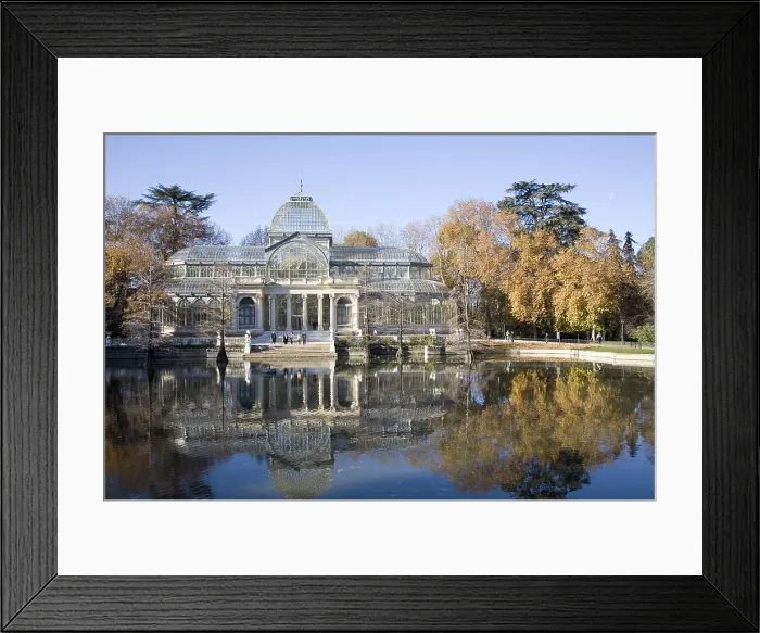Framed Print : SPAIN. Madrid. Retiro Park. Parque del Retiro (Park of the Retreat). Crystal Palace (1887). Architecture. AISA / Everett Collection**US SALES ONLY**