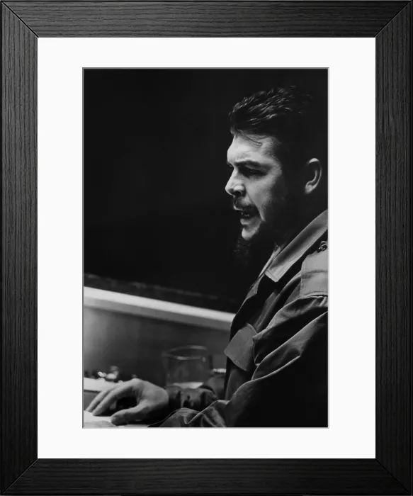 Framed Print : Che Guevara speaking at the United Nations. He was then Cuba's Minister of Industries. Dec. 11, 1964