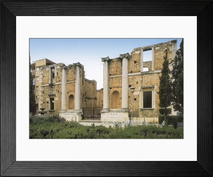 Framed Print : SPAIN. CATALONIA. TARRAGONA. Sant Carles de la Rpita. New Church, unfinished. AISA / Everett Collection**US SALES ONLY**