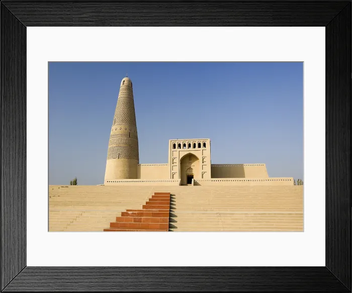 Framed Print : CHINA. Turfan. The Silk Road. Emin Minaret (1777) by the Sugong Mosque. AISA / Everett Collection**US SALES ONLY**
