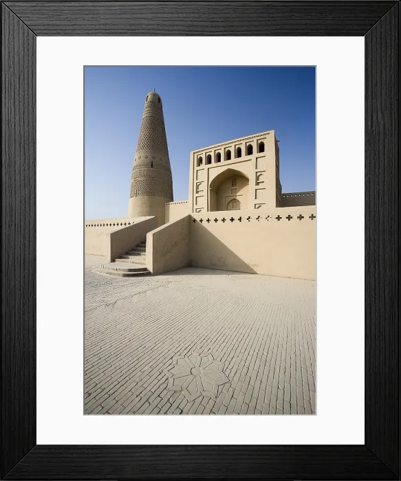 Framed Print : CHINA. Turfan. The Silk Road. Emin Minaret (1777) by the Sugong Mosque. AISA / Everett Collection**US SALES ONLY**
