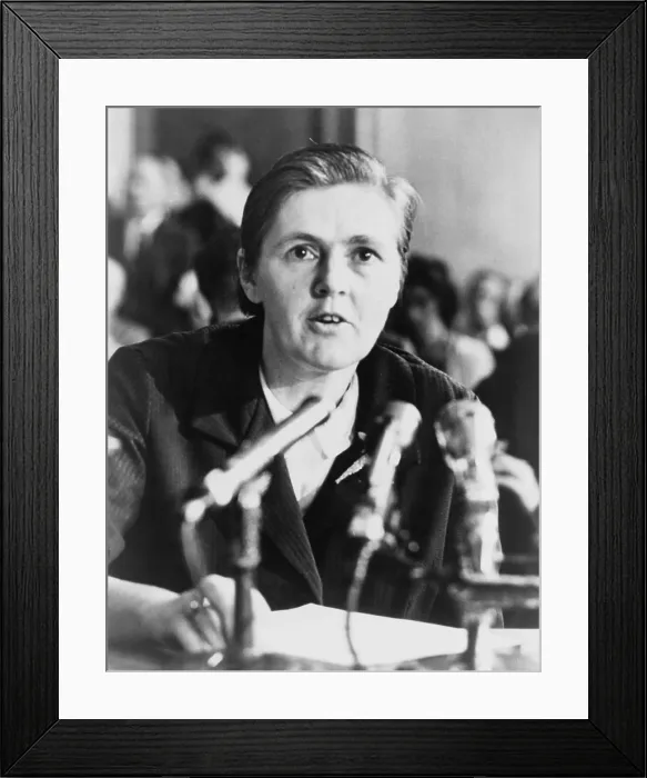 Framed Print : Dr. Frances O. Kelsey, a Food & Drug Administration pharmacologist who refused to authorize thalidomide US distribution