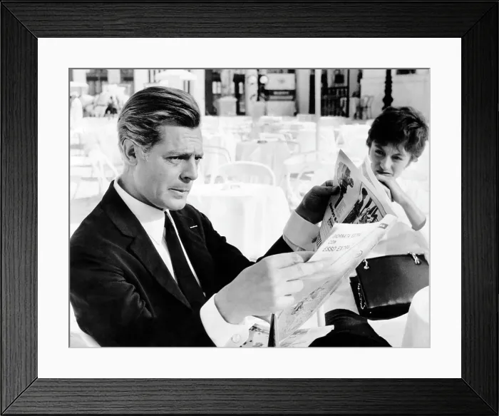 Framed Print : 8 1 / 2, Marcello Mastroianni, Anouk Aimee, 1963 Framed Print : 8 1 / 2, Marcello Mastroianni, Anouk Aimee, 1963