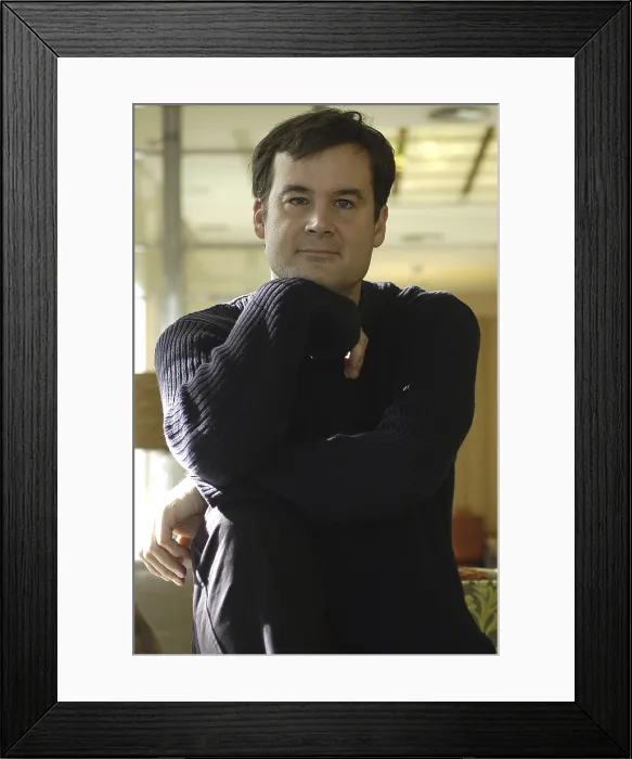 Framed Print : GARCIA VALIOIgnacio (1968). Writer. 2006. Oscar Elias / AISA / Everett Collection (184581)**US SALES ONLY**