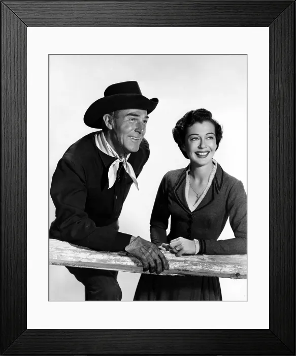 Framed Print : SEVEN MEN FROM NOW, Randolph Scott, Gail Russell, 1956 Framed Print : SEVEN MEN FROM NOW, Randolph Scott, Gail Russell, 1956