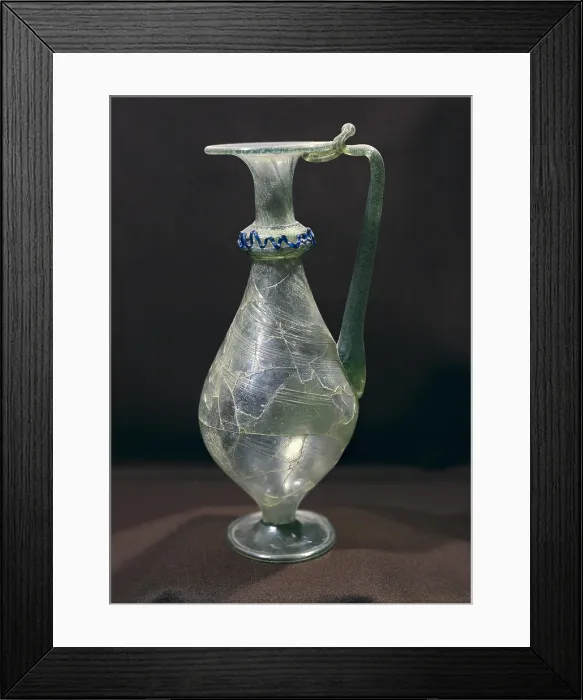 Framed Print : Vessel (4th c.). Roman art. Late Empire. Glass and Crystal. FRANCE. Strasbourg. Archaeological Museum. Proc: FRANCE. - BeBa / Iberfoto / Everett Collection (332591)**US SALES ONLY**