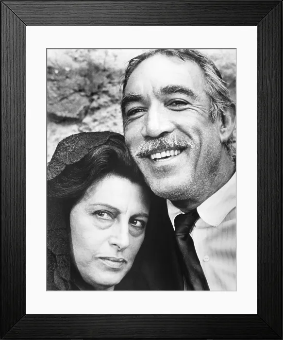Framed Print : THE SECRET OF SANTA VITTORIA, from left: Anna Magnani, Anthony Quinn, 1969