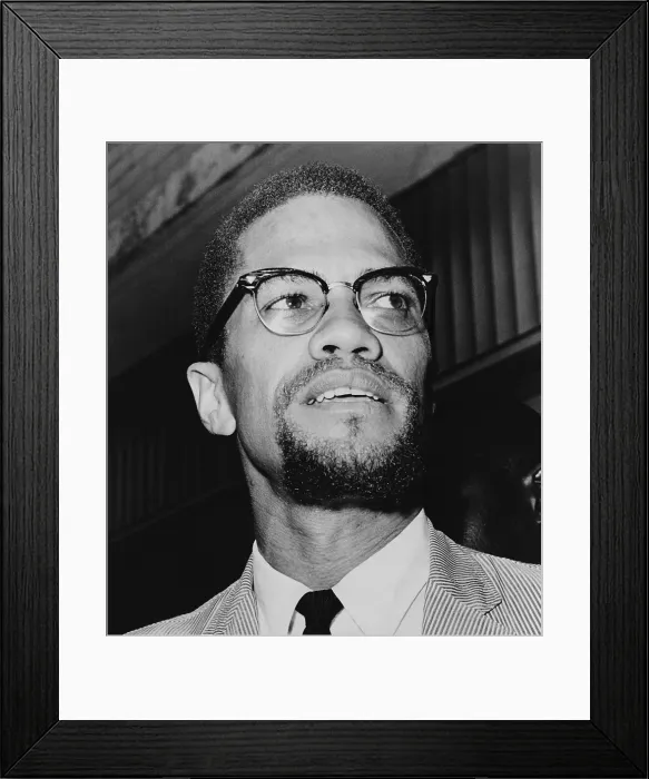 Framed Print : Malcolm X (1925-1965) in 1964, the year be adopted a Muslim name, el-Hajj Malik el-Shabazz, and a formed the Organization of Afro-American Unity (OAAU) Framed Print : Malcolm X (1925-1965) in 1964, the year be adopted a Muslim name, el-Hajj Malik el-Shabazz, and a formed the Organization of Afro-American Unity (OAAU)