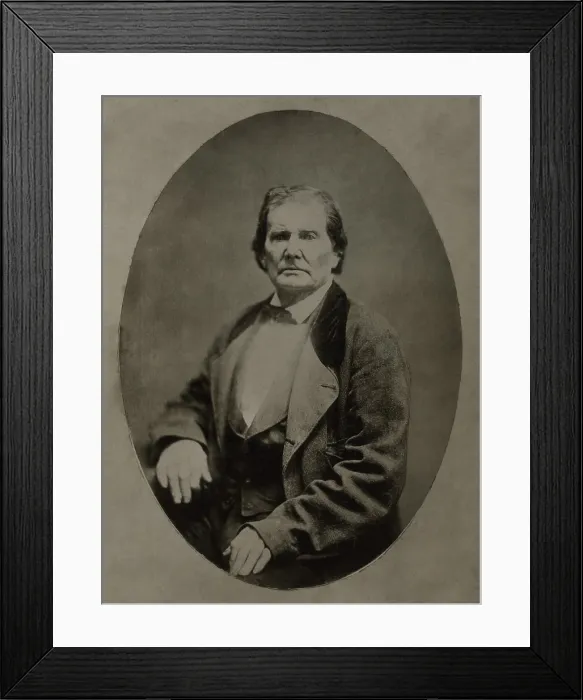 Framed Print : Thomas Lincoln (1779-1851), father of President Abraham Lincoln. Ca. 1840s