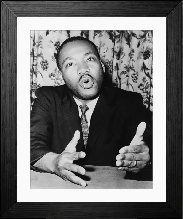 Framed Print : At a press conference on June 5, 1961, Rev. Martin Luther King, Jr. asks that President Kennedy declare all forms of racial segregation illegal Framed Print : At a press conference on June 5, 1961, Rev. Martin Luther King, Jr. asks that President Kennedy declare all forms of racial segregation illegal