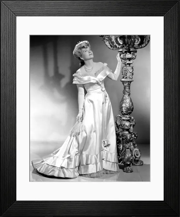 Framed Print : THE EMPEROR WALTZ, Joan Fontaine (in a gown by Edith Head), 1948 Framed Print : THE EMPEROR WALTZ, Joan Fontaine (in a gown by Edith Head), 1948