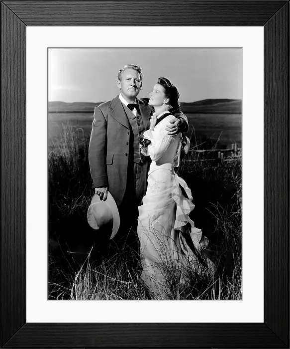 Framed Print : THE SEA OF GRASS, from left, Spencer Tracy, Katharine Hepburn, 1947