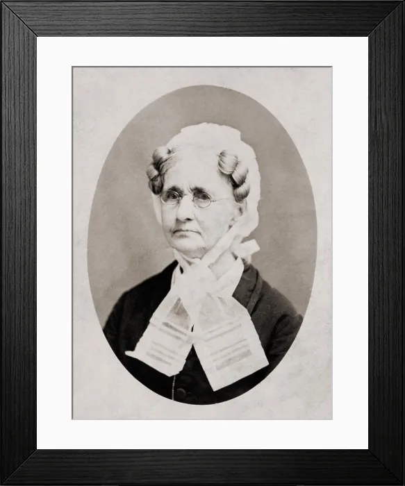 Framed Print : Hannah Simpson Grant (1798-1883), mother of Civil War general and President Ulysses S. Grant. Ca. 1865