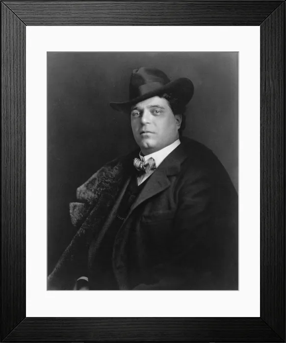 Framed Print : Pietro Mascagni (1863-1945), Italian operatic composer, became musical director of La Scala, Milan, in 1929. 1902