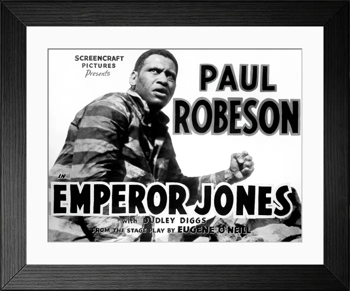 Framed Print : THE EMPEROR JONES, US poster art, Paul Robeson, 1933