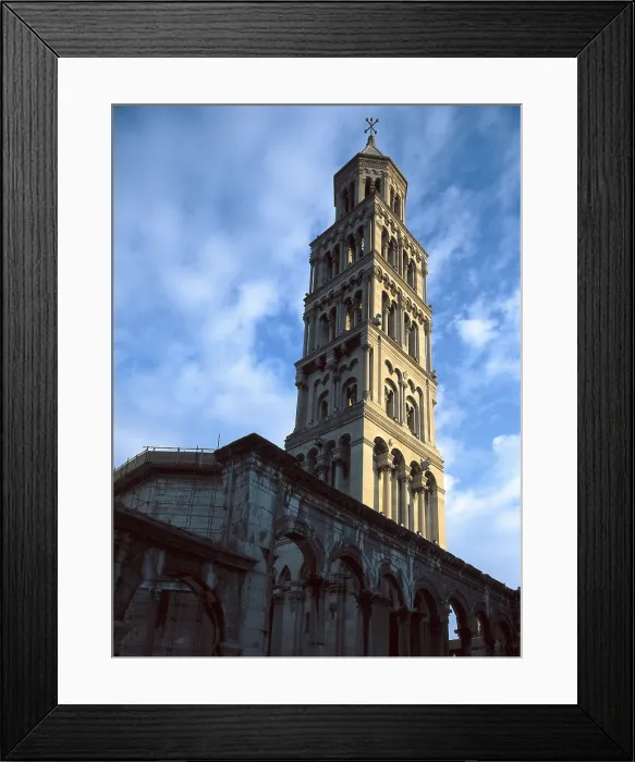 Framed Print : CROATIA. SPLIT. Split. Cathedral of St. Duje. Bell tower. - Iberfoto / Everett Collection (317367)**US SALES ONLY**
