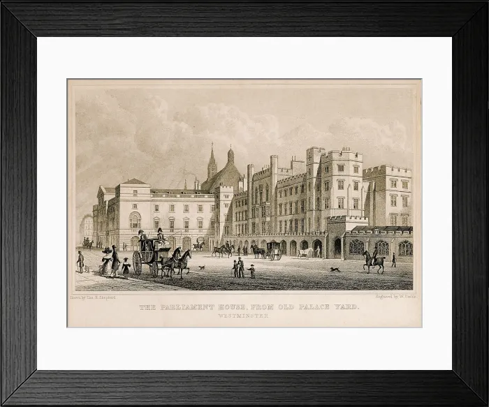 Framed Print : London. Parliament. Engraving. - J. Bedmar / Iberfoto / Everett Collection (315850)**US SALES ONLY**