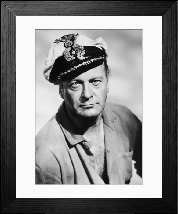Framed Print : THE ENEMY BELOW, Curd Jurgens, 1957, TM & Copyright 20th Century Fox Film Corp. / courtesy Everett Collection