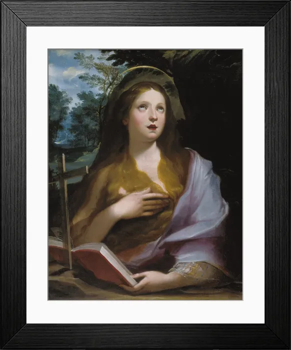 Framed Print : Cavaliere dArpino. Penitent magdalene. 1st third 17th c. Roman school. Mannerism art. Oil on canvas. BELGIUM. Tournai. Fine Arts Museum Framed Print : Cavaliere dArpino. Penitent magdalene. 1st third 17th c. Roman school. Mannerism art. Oil on canvas. BELGIUM. Tournai. Fine Arts Museum