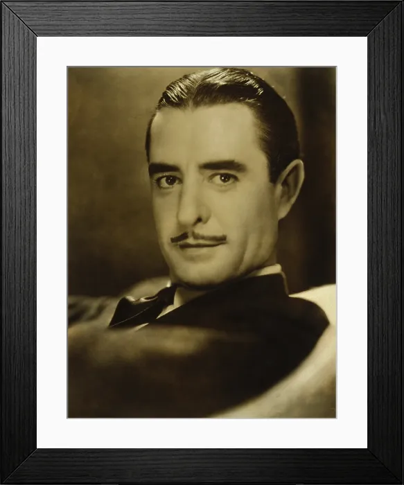 Framed Print : John Gilbert (1899-1936), silent screen star in a publicity portrait for one of his talking movies, WEST OF BROADWAY (1931)