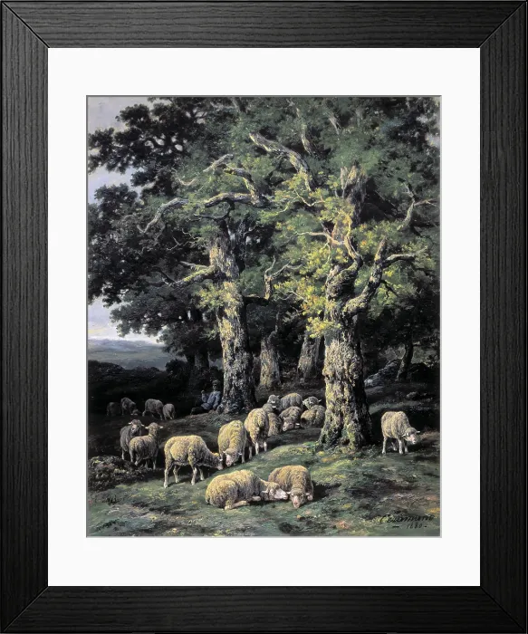 Framed Print : CERAMANO, Charles Ferdinand (1829-1909); CERAMANO, Charles Ferdinand (1829-1909). Sheep in the woods. 1880; Sheep in the woods. 1880. Oil on canvas. BELGIUM. Tournai Framed Print : CERAMANO, Charles Ferdinand (1829-1909); CERAMANO, Charles Ferdinand (1829-1909). Sheep in the woods. 1880; Sheep in the woods. 1880. Oil on canvas. BELGIUM. Tournai
