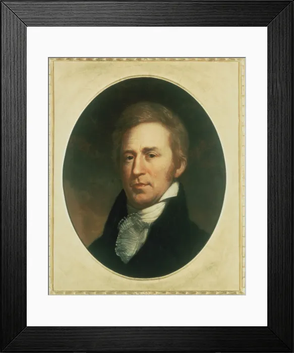 Framed Print : William Clark 1770-1838. Portrait by Charles Wilson Peale