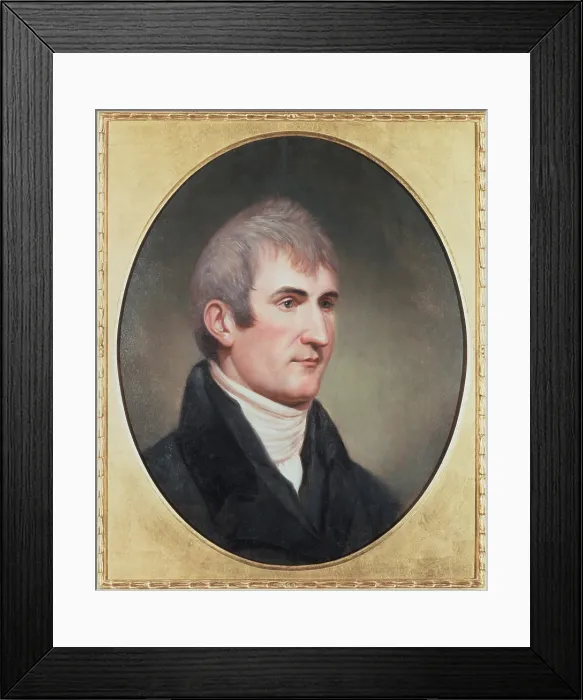 Framed Print : Meriwether Lewis 1774-1809. Portrait by Charles Wilson Peale