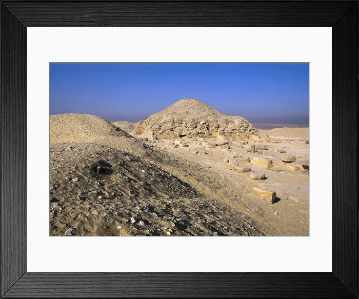 Framed Print : Pyramid of Unas. 2375 -2345 BC. EGYPT. CAIRO. Saqqara. Egyptian art. Old Kingdom. Architecture. - Vannini / Iberfoto / Everett Collection (316838)**US SALES ONLY**
