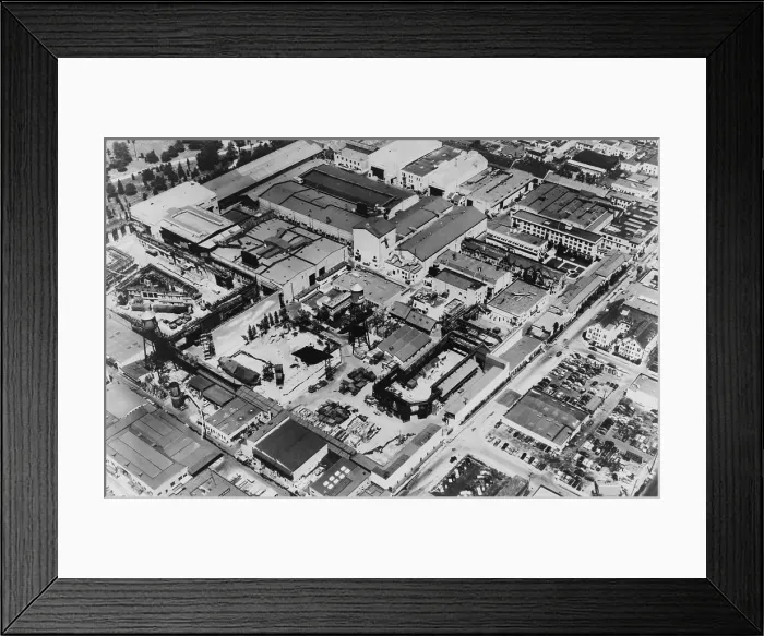 Framed Print : Aerial view of Paramount Studios in Hollywood, ca. 1947