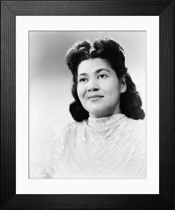 Framed Print : Dorothy Maynor (1910-1996), African American soprano who performed in the 1940s and 1950s