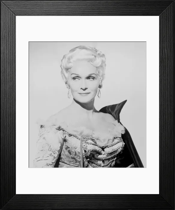 Framed Print : Elisabeth Schwarzkopf (1915-2006), German coloratura soprano in costume for Richard Stauss's opera, DER ROSENKAVALIER, in 1963