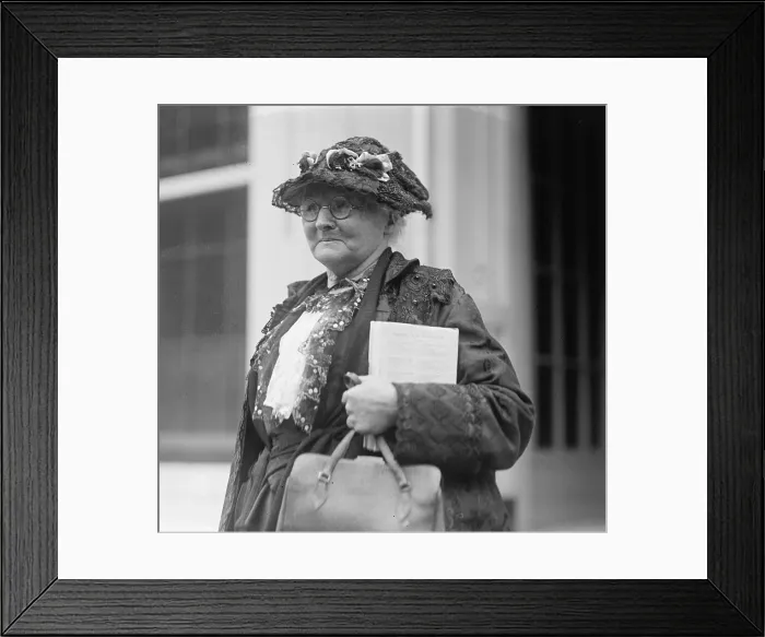 Framed Print : Wobbly and Labor Union activist, Mother Jones (1830-1930) at White House in 1924. She was a founder of the United Mine Workers and the Industrial Workers of the World