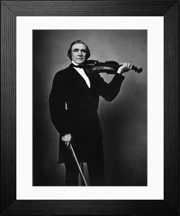 Framed Print : Ole Borneman Bull (1810-1880), Norwegian virtuoso violinist was an international musical star in Europe and America Framed Print : Ole Borneman Bull (1810-1880), Norwegian virtuoso violinist was an international musical star in Europe and America