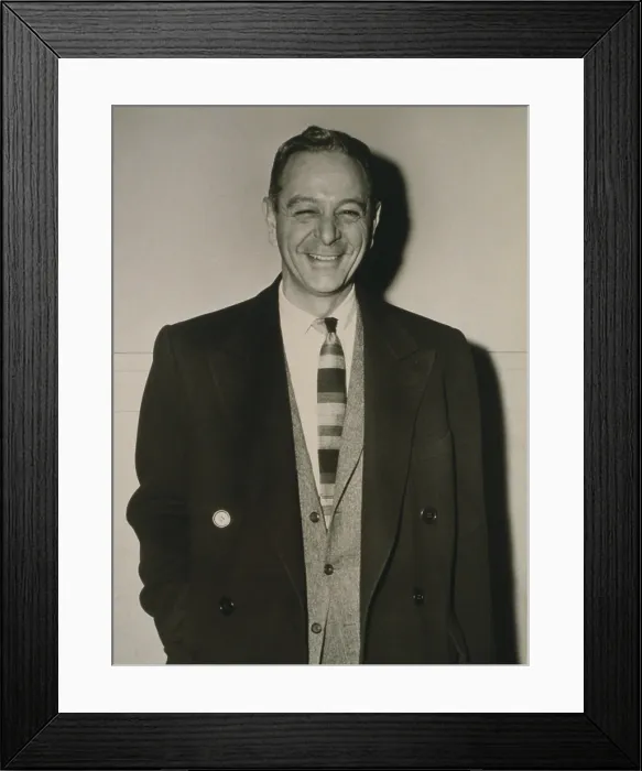 Framed Print : Burton Lane (1912-1997), composer for stage and motion pictures, best known for FINIAN'S RAINBOW (1947), and ON A CLEAR DAY YOU CAN SEE FOREVER (1956)
