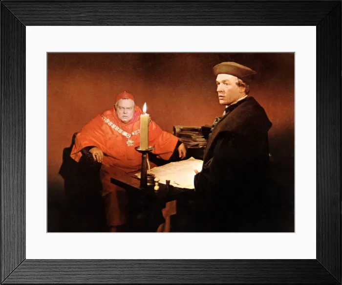 Framed Print : A MAN FOR ALL SEASONS, Orson Welles, Paul Scofield, 1966