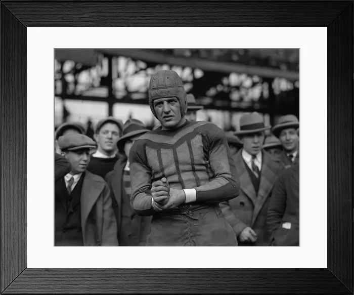 Framed Print : Red Harold Grange, (1903-1991) in December 1925, after he left the University of Illinois to play professional football for the Chicago Bears Framed Print : Red Harold Grange, (1903-1991) in December 1925, after he left the University of Illinois to play professional football for the Chicago Bears