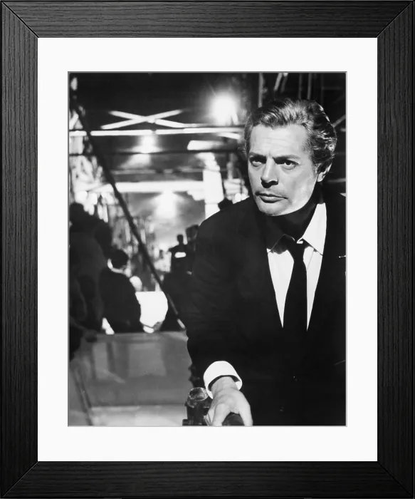 Framed Print : 8 1 / 2, Marcello Mastroianni, 1963